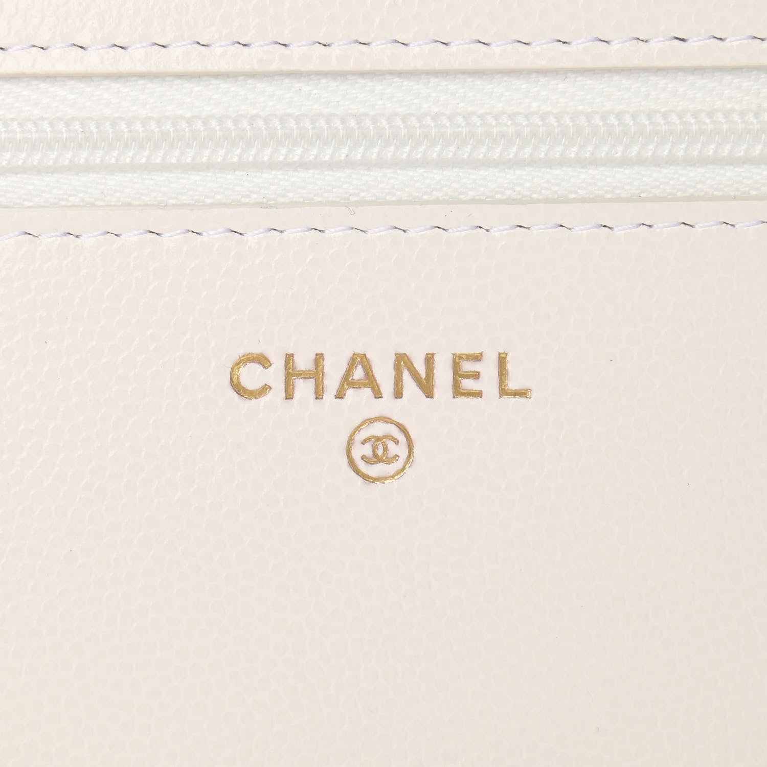 Chanel Caviar Quilted Wallet On Chain WOC White 8 of 10