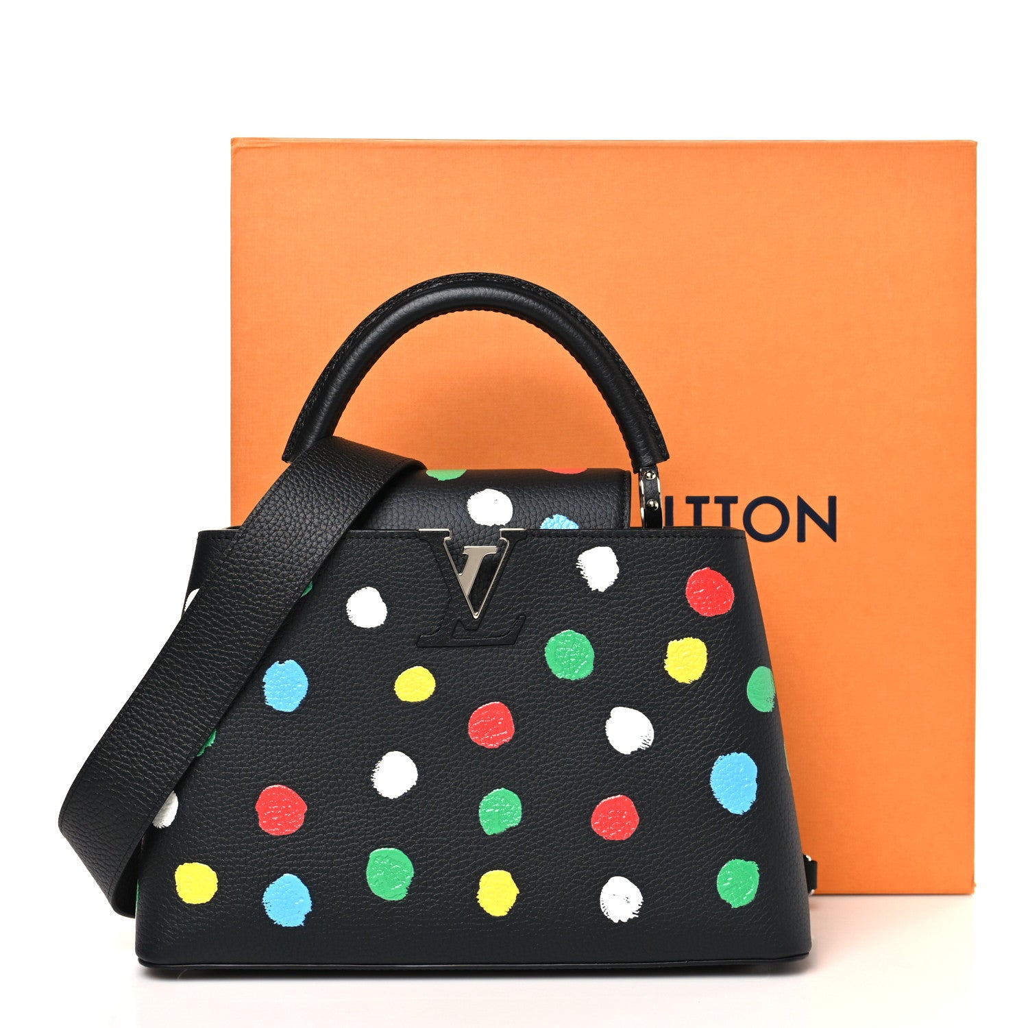 Louis Vuitton LV X YK Taurillon Capucines MM Black 10 of 10