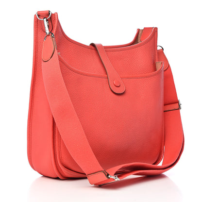 Hermes Taurillon Clemence Evelyne III PM Bougainvillea 3 of 11