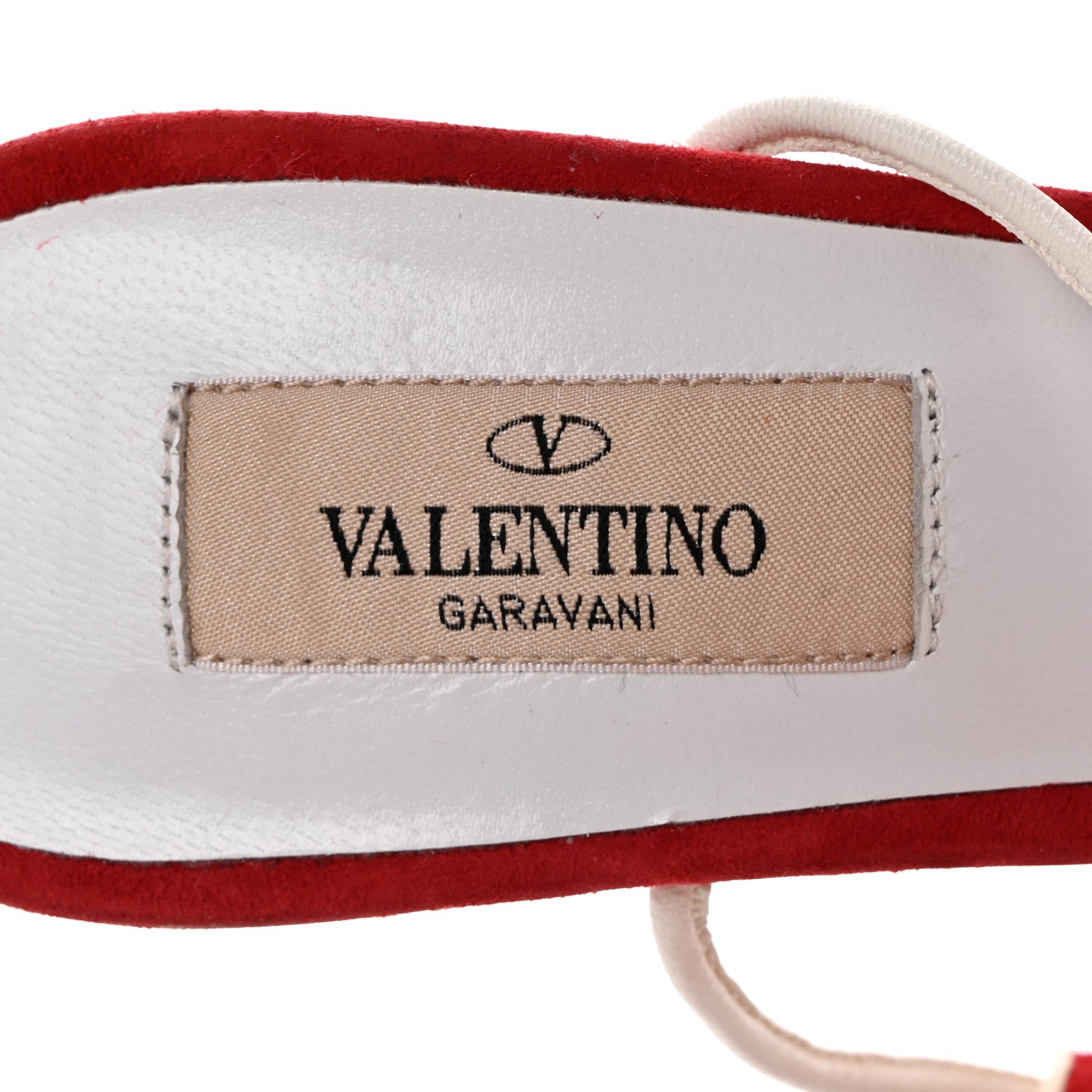 Valentino Garavani Suede Free Rockstud Ankle T-Strap 105mm Sandals 40 Rosso Valentino White 6 of 8