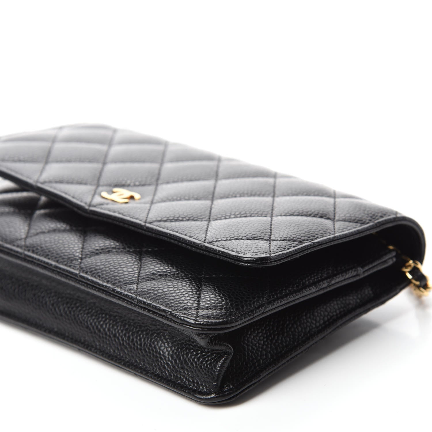 Chanel Caviar Quilted Wallet On Chain WOC Black 7 of 14