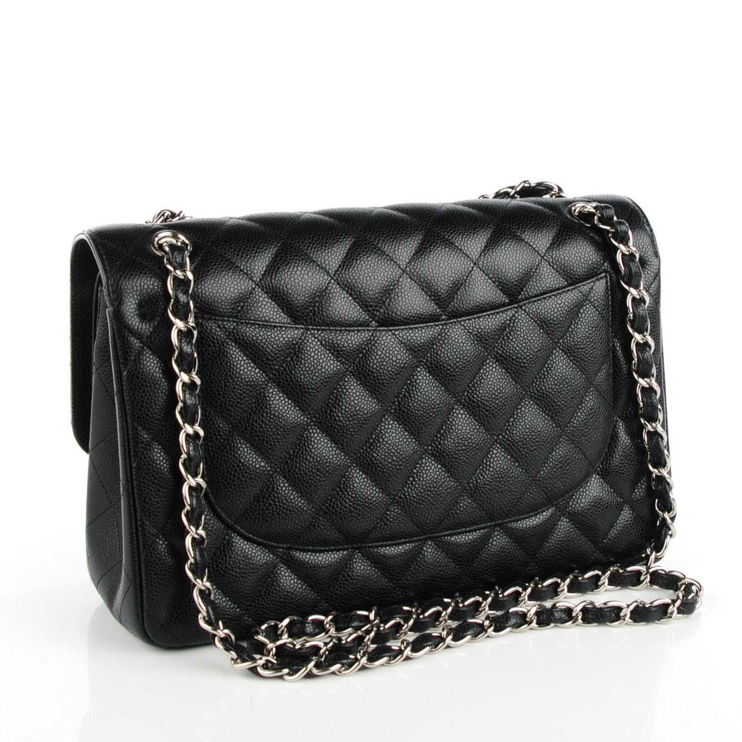 Chanel Caviar Quilted Jumbo Double Flap Black 3 of 8