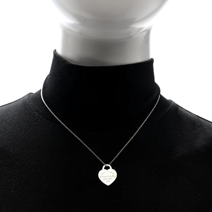 Tiffany Sterling Silver Small Return To Tiffany Heart Pendant Necklace 2 of 4