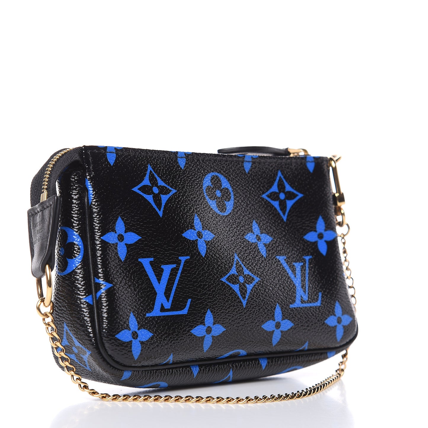 Colored Monogram Mini Pochette Accessories Blue Black