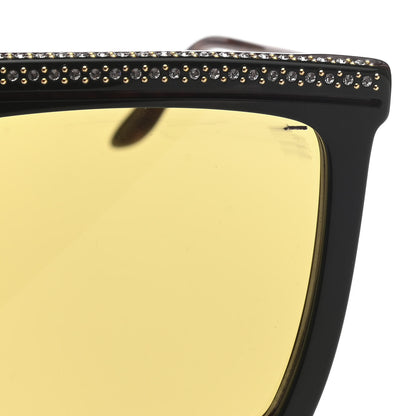 Gucci Crystal Square Frame GG Sunglasses GG0733S Green Brown 9 of 11