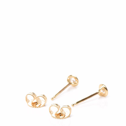 Tiffany 18K Yellow Gold Diamond .16ctw Elsa Peretti Diamonds By The Yard Earrings 3 of 5