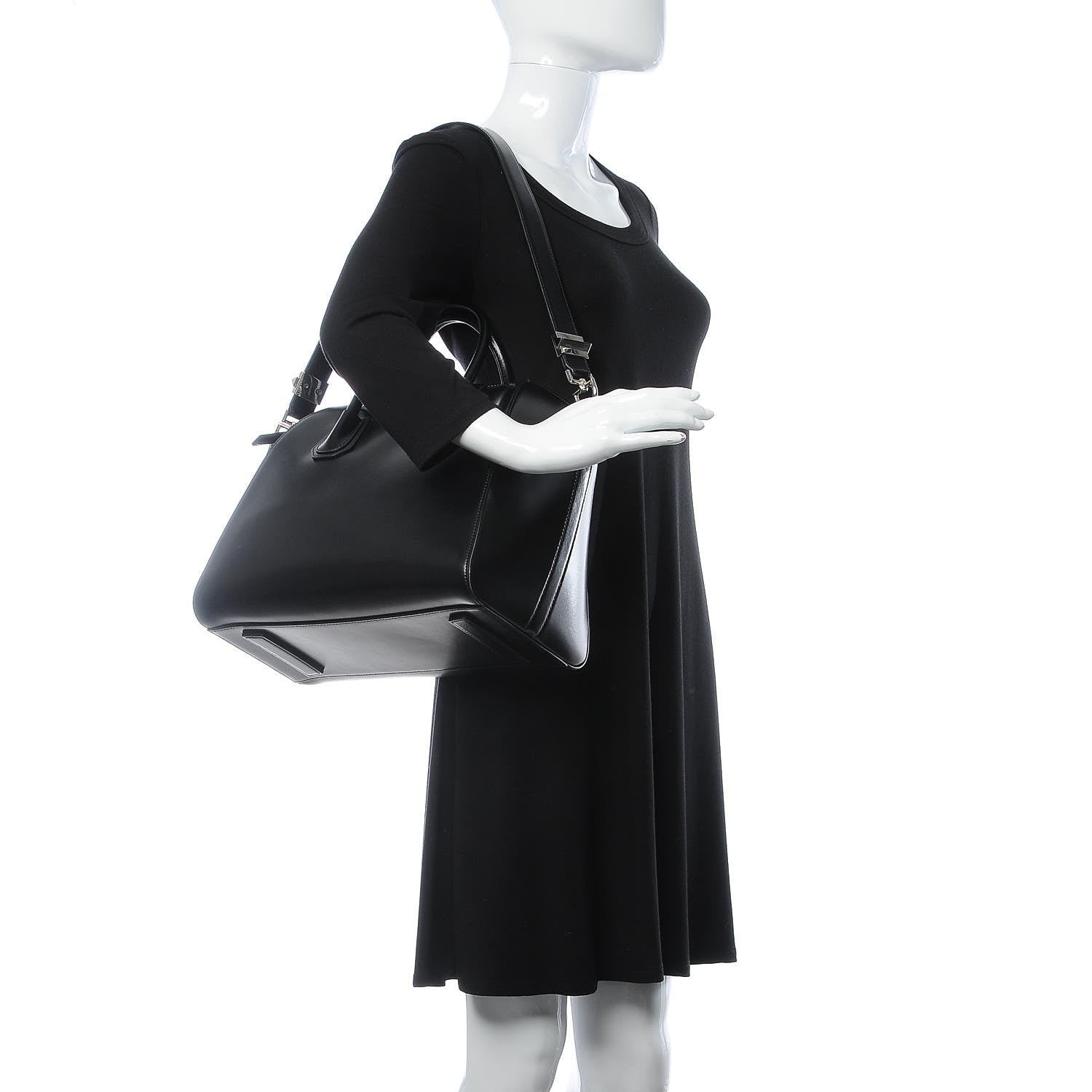 Givenchy Shiny Lord Calfskin Medium Antigona Black 2 of 7