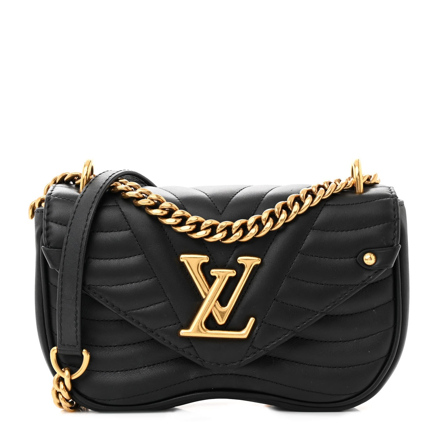 Louis Vuitton Calfskin New Wave Chain PM Black 1 of 16