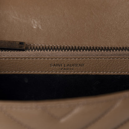 Saint Laurent Sheepskin Matelasse Chevron Monogram Medium College Bag Fard 9 of 12