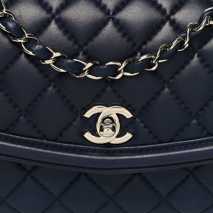 Chanel Lambskin Quilted Small Geometric Flap Navy 11 of 11