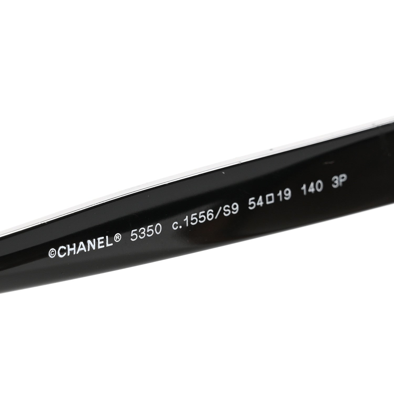 Chanel Acetate CC Cat Eye Summer Sunglasses 5350 Black Beige 6 of 9