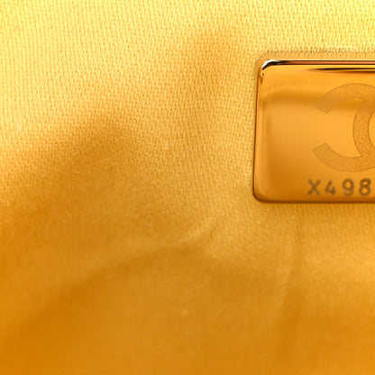 Chanel Suede Quilted Mini Chanel 25 Handbag Yellow 12 of 19