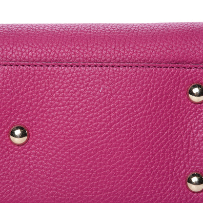 Gucci Pebbled Calfskin Small Soho Top Handle Bag Bright Bougainvillea 12 of 12