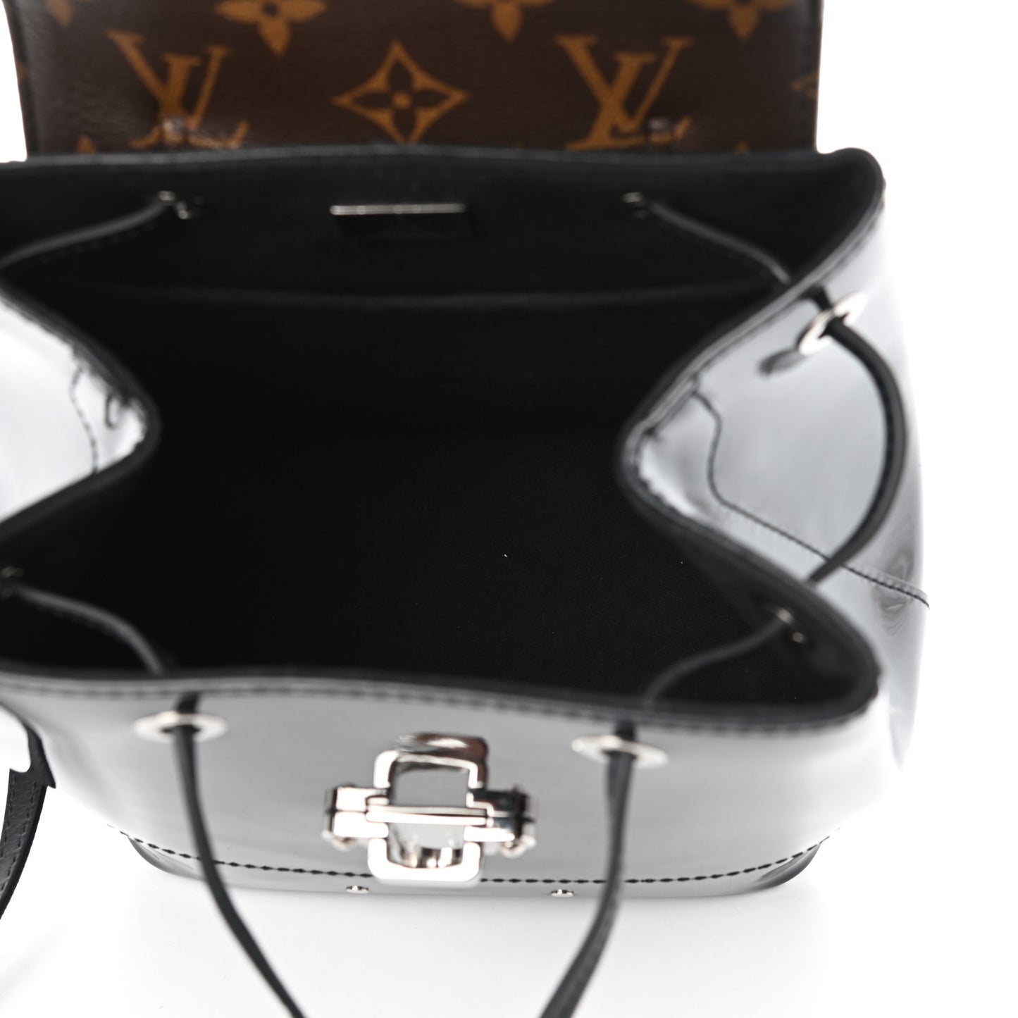 Patent Monogram Hot Springs Backpack Black