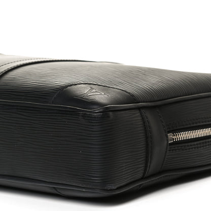 Louis Vuitton Epi Porte-Documents Voyage Briefcase Black 10 of 10
