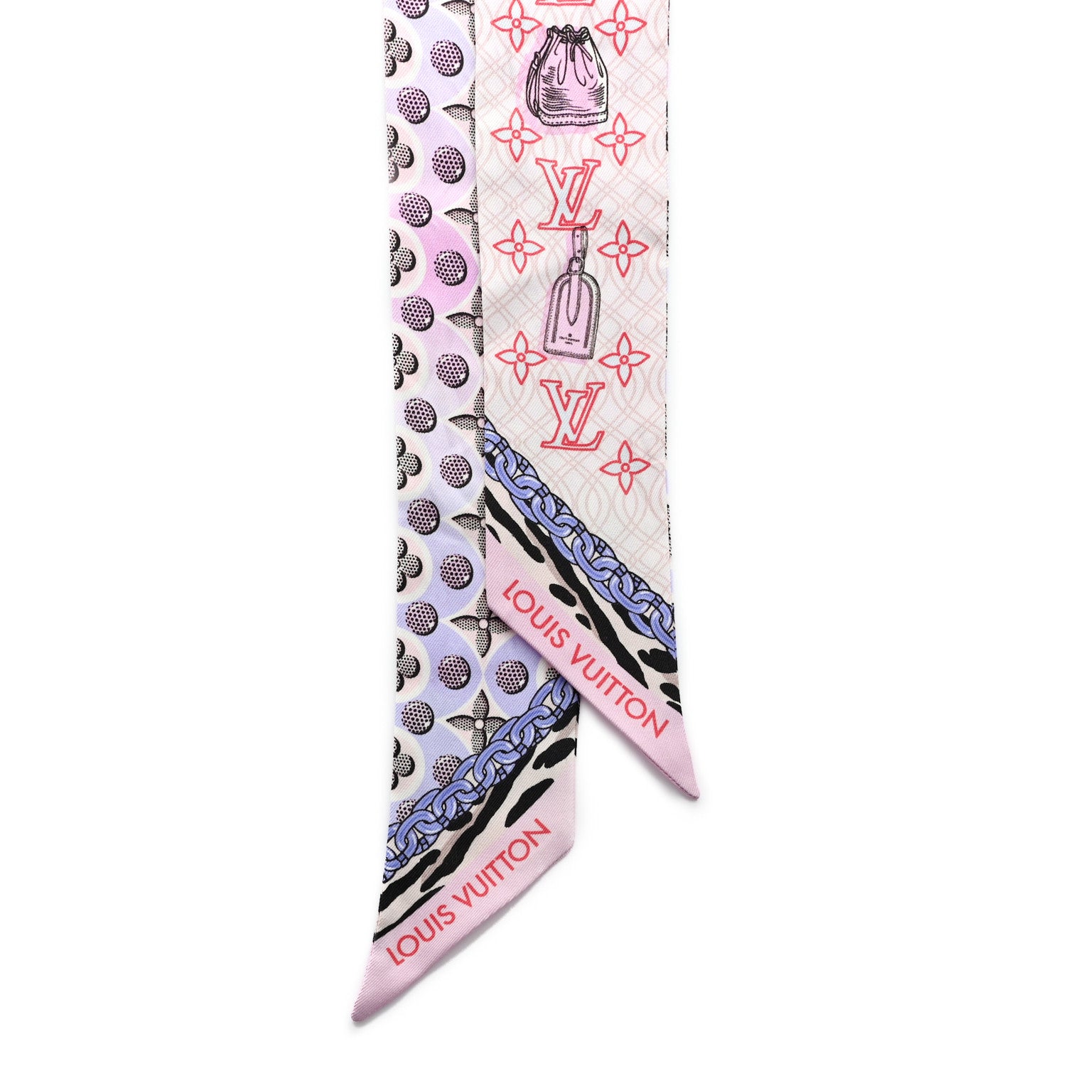Louis Vuitton Silk Monogram Bubblegram BB Bandeau Blush 2 of 3