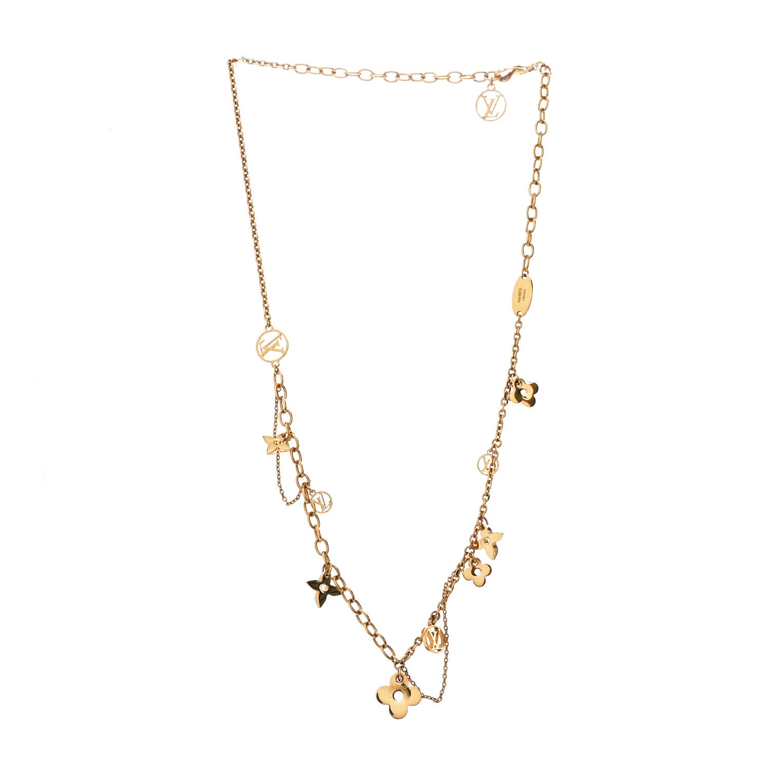 Louis Vuitton Metal Blooming Supple Necklace Gold 7 of 10
