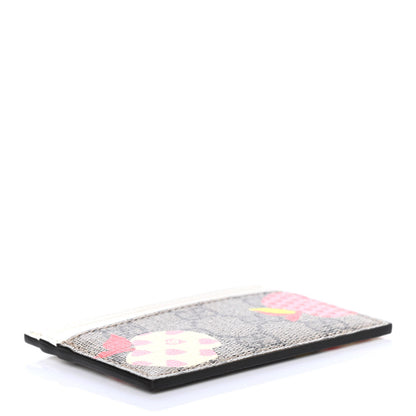 Gucci GG Supreme Monogram Les Pommes Card Holder Beige Multicolor Mystic White 3 of 5