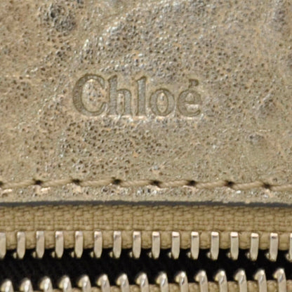 Chloe Leather Heloise Satchel Gold 7 of 8