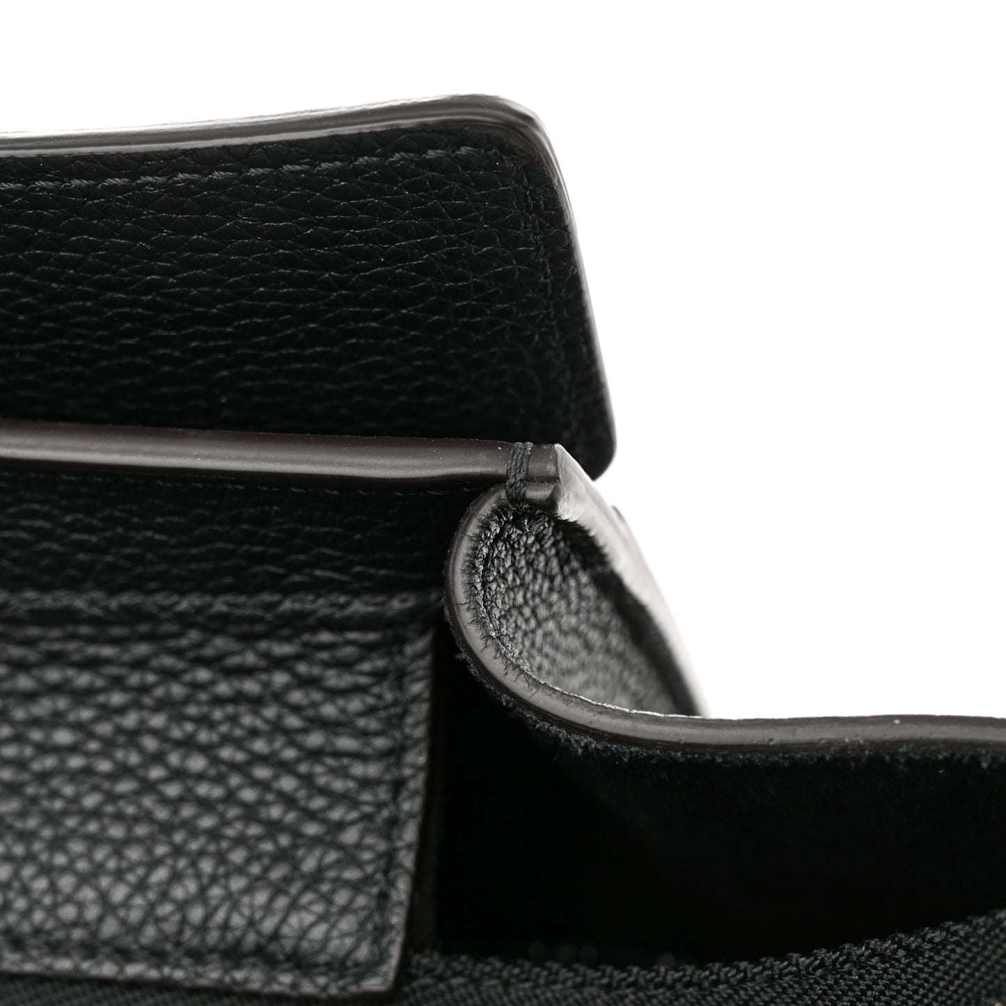 Drummed Calfskin Micro Luggage Black