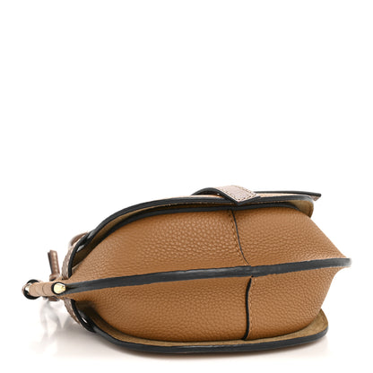 Loewe Grained Calfskin Mini Gate Crossbody Bag Caramel Pecan 4 of 9