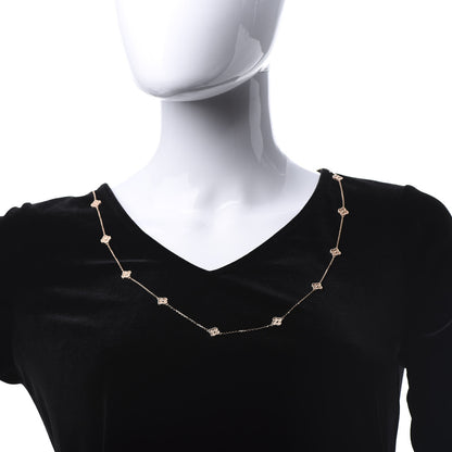 Van Cleef & Arpels 18K Rose Gold 16 Motifs Sweet Alhambra Necklace 2 of 7