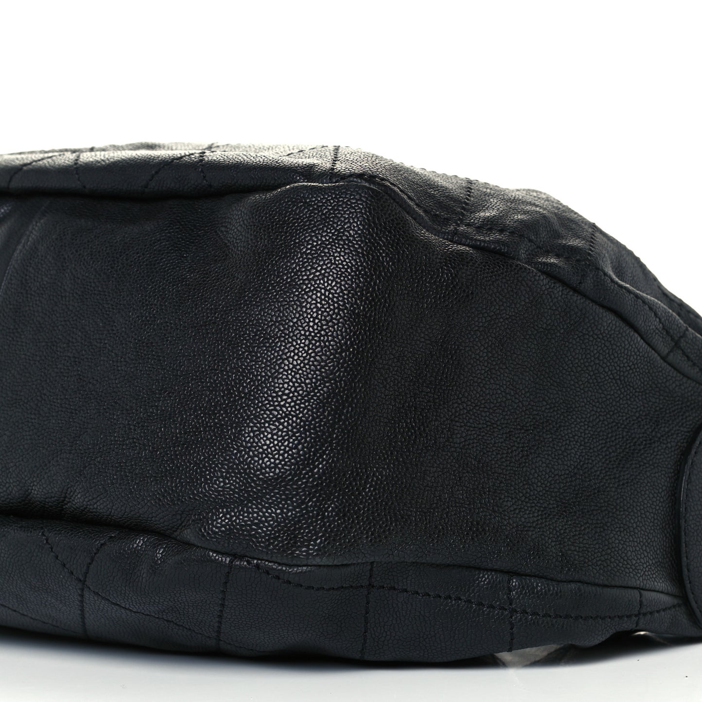 Caviar Stitched Large Outdoor Hobo Black