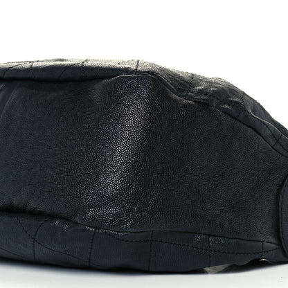 Chanel Caviar Stitched Large Outdoor Hobo Black 10 of 10