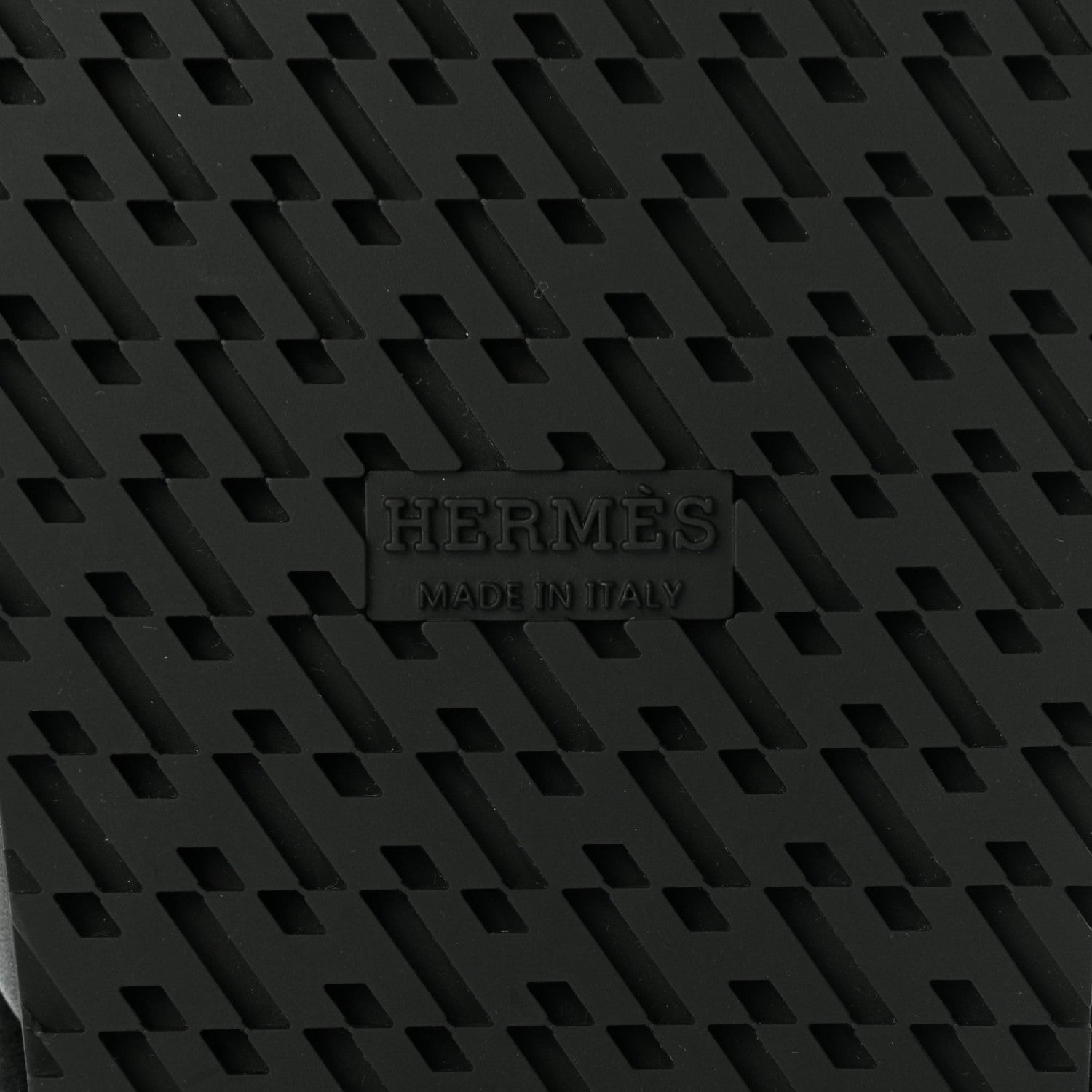 Hermes Calfskin Woolskin Womens Chypre Sandals 37.5 Black 6 of 10