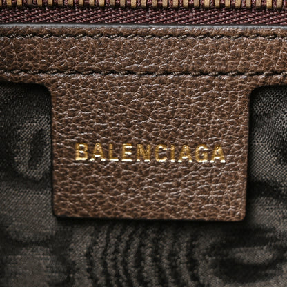 Gucci X BALENCIAGA BB Supreme Monogram Calfskin Web Small Jackie 1961 Hobo Beige Ebony 6 of 10