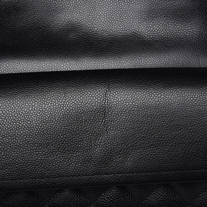 Chanel Caviar Quilted Jumbo Double Flap Black 9 of 10
