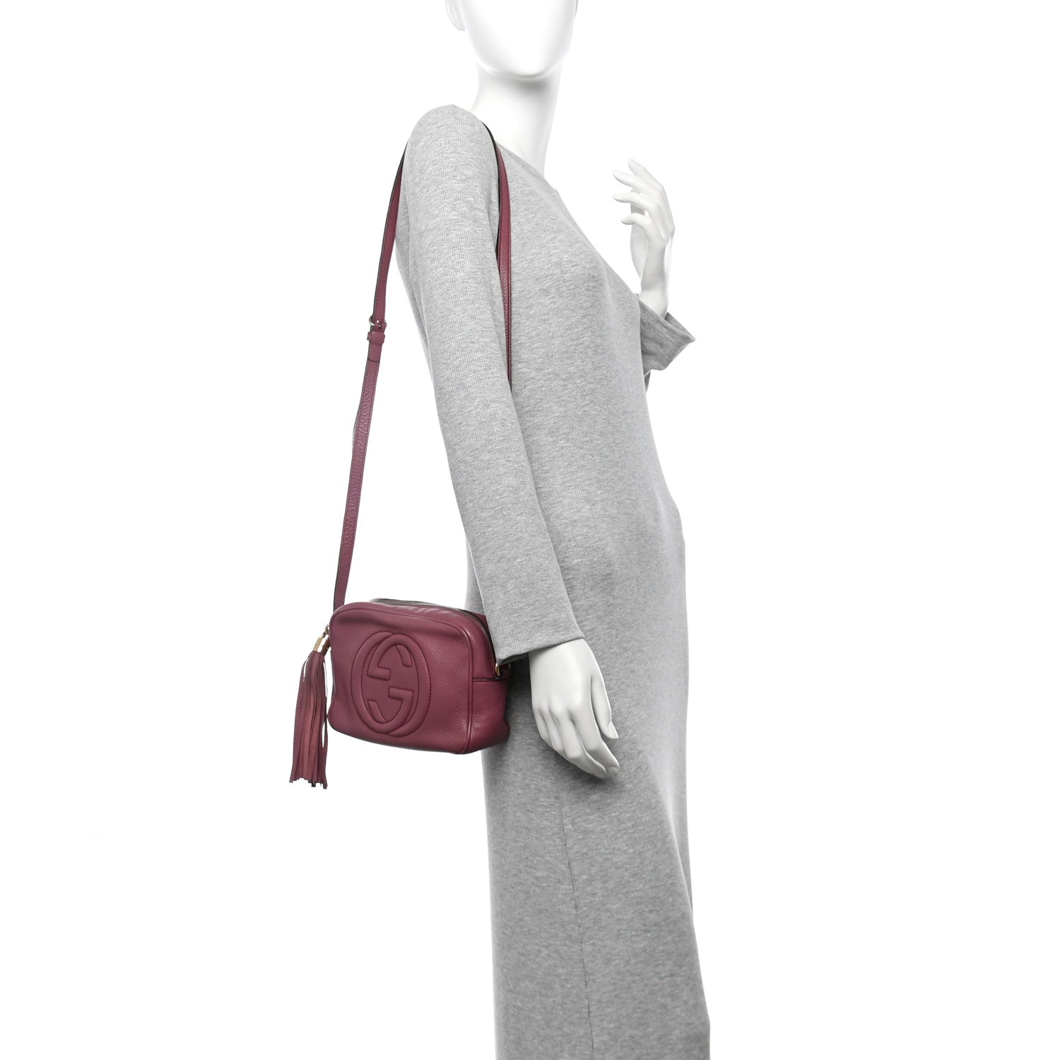 Gucci Pebbled Calfskin Small Soho Disco Bag Peonia Flower 2 of 10