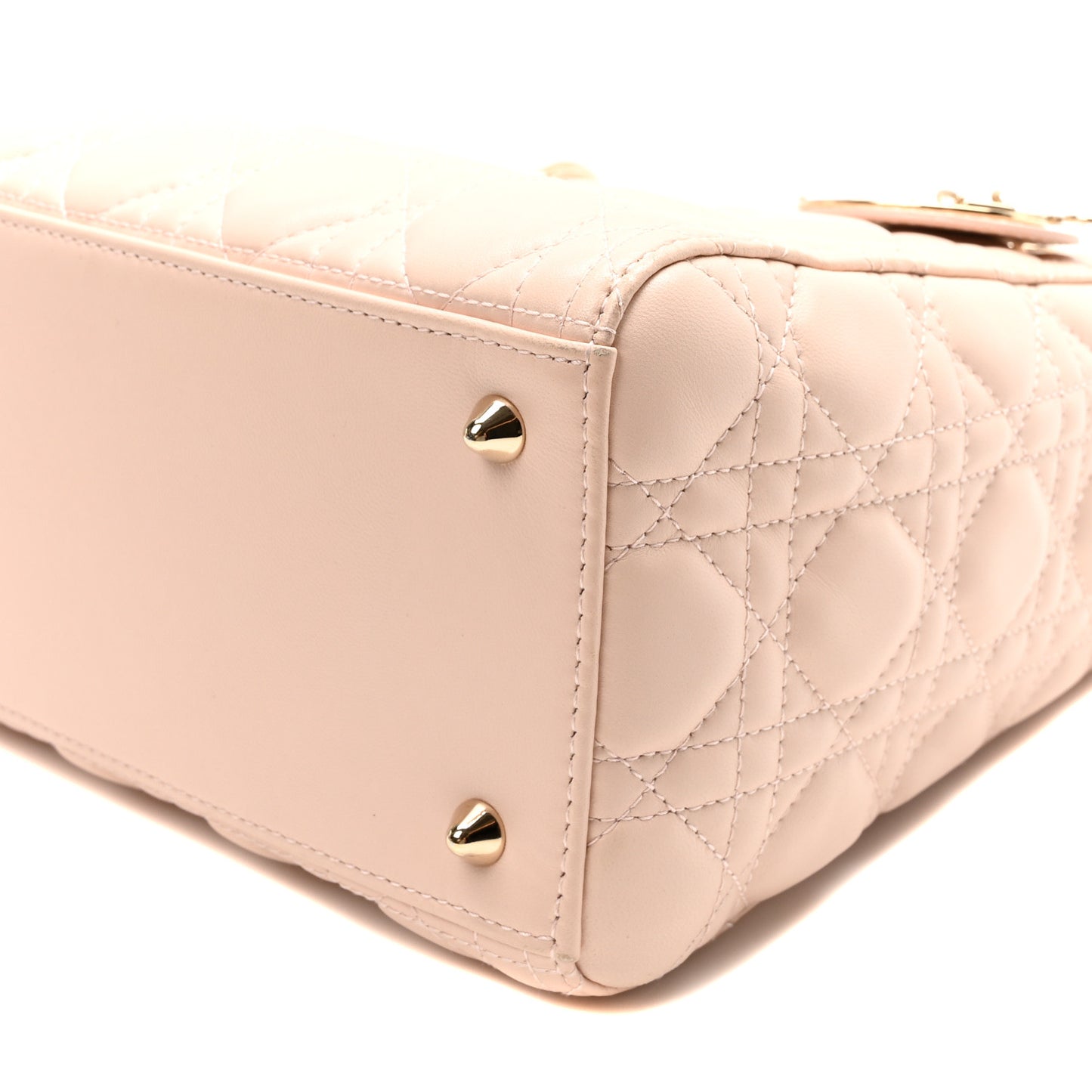 Lambskin Cannage Medium Lady Dior Light Pink