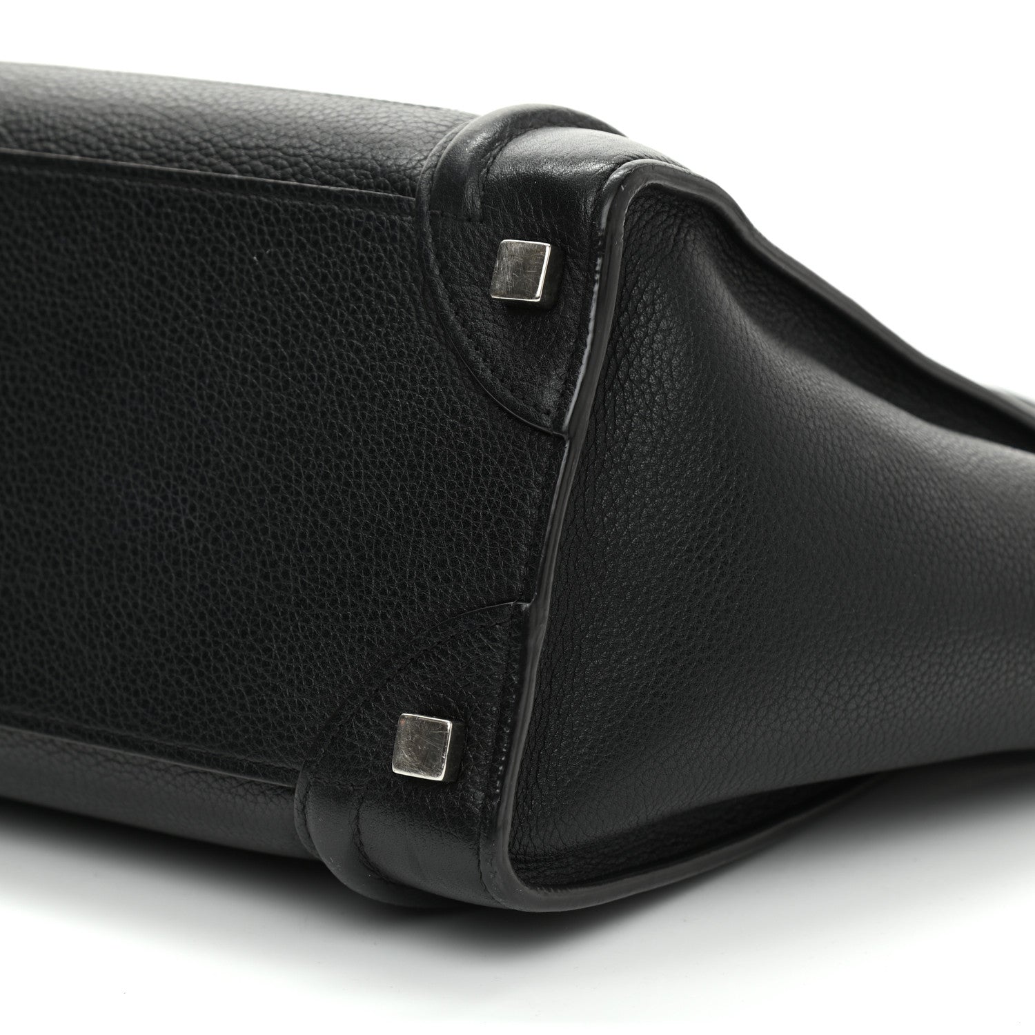 Celine Drummed Calfskin Micro Luggage Black 9 of 14