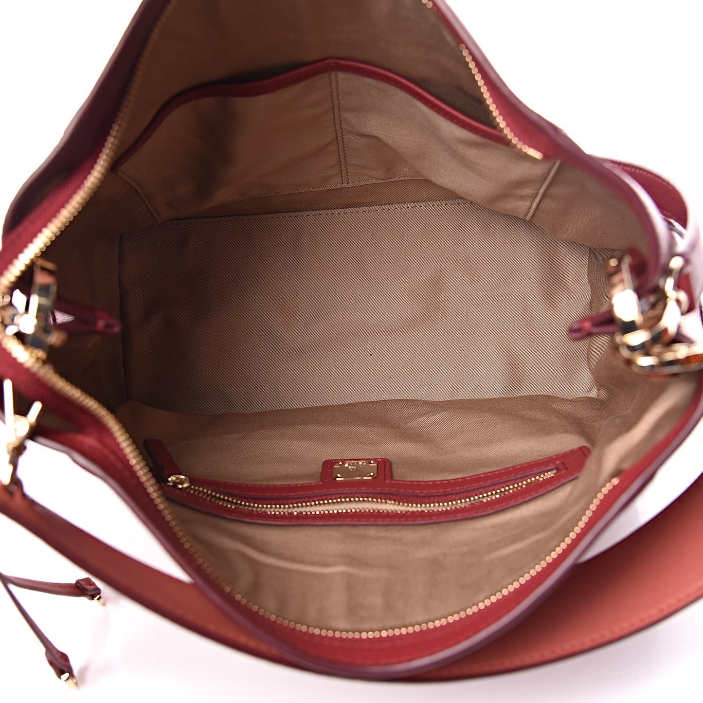 Calfskin Ottomar Monogram Medium Klara Hobo Ruby Red