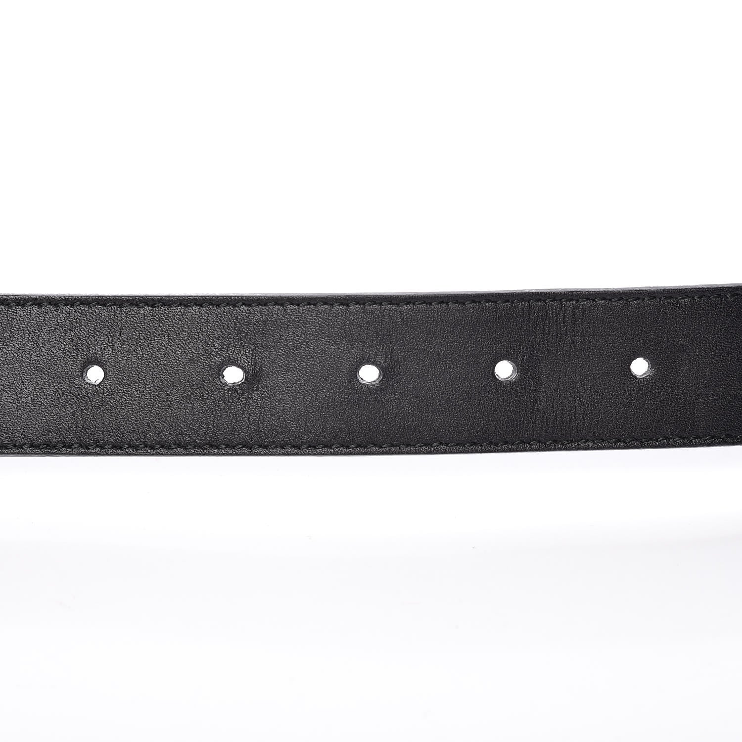 Gucci Calfskin Double G 30mm Belt 80 32 Black 5 of 6