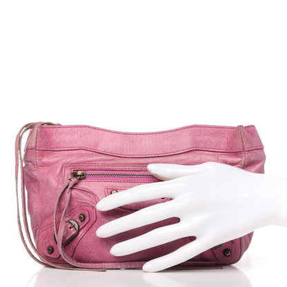 Balenciaga Chevre Classic Hardware Porte Toilette Makeup Clutch Magenta 2 of 10