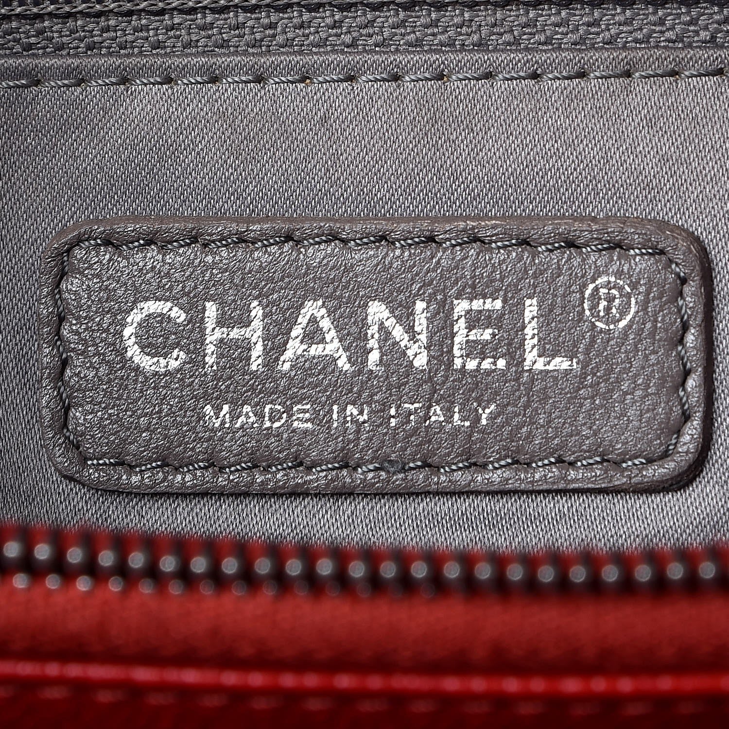 Chanel Caviar Quilted Grand Shopping Tote GST Red 6 of 8
