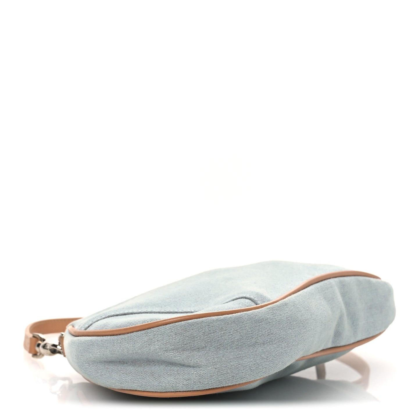 Denim Mini Saddle Pochette Blue