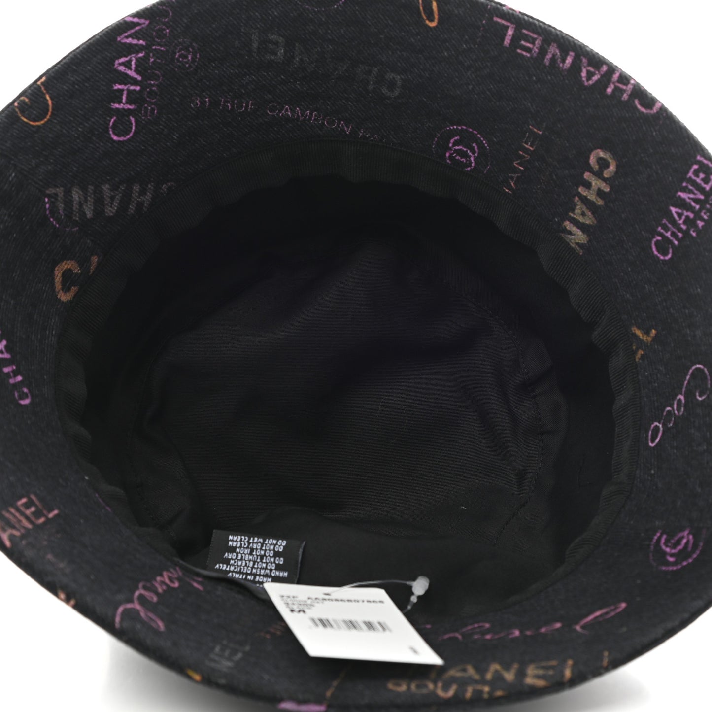 Denim Mood Cloche Bucket Hat M Black