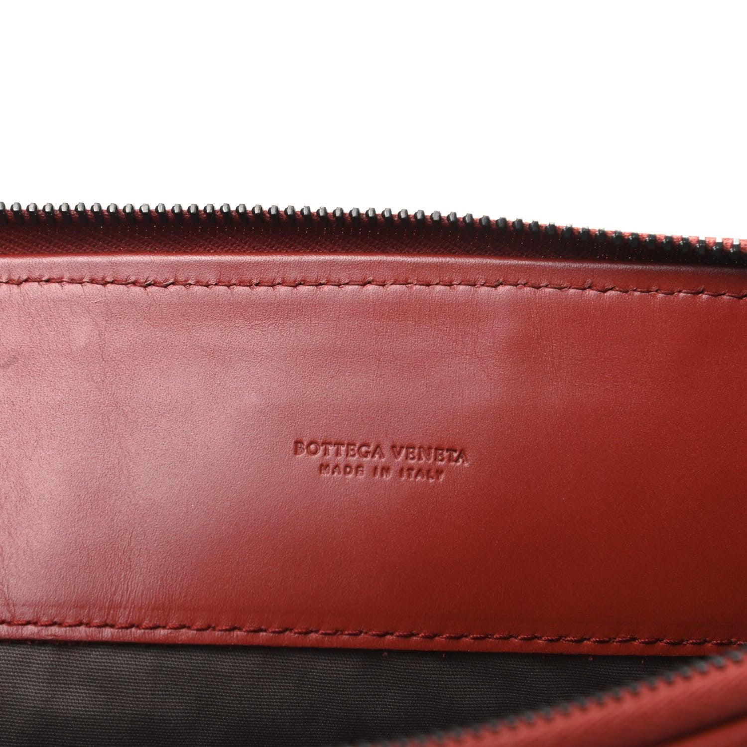 Bottega Veneta Nappa Intrecciato Flat Zip Pouch Brique 6 of 9