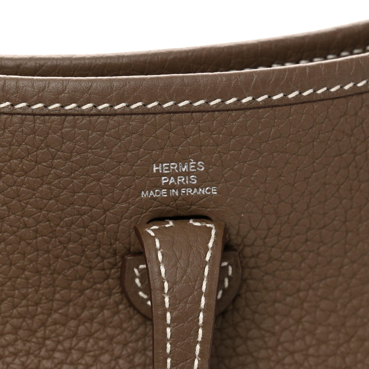 Hermes Taurillon Clemence Amazone Evelyne TPM Etoupe Bleu Indigo 6 of 11