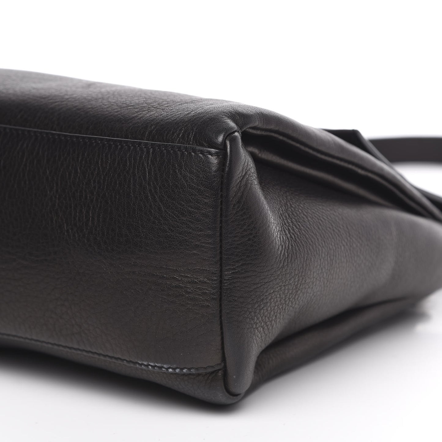Calfskin Small Pandora Pure Flap Bag Black