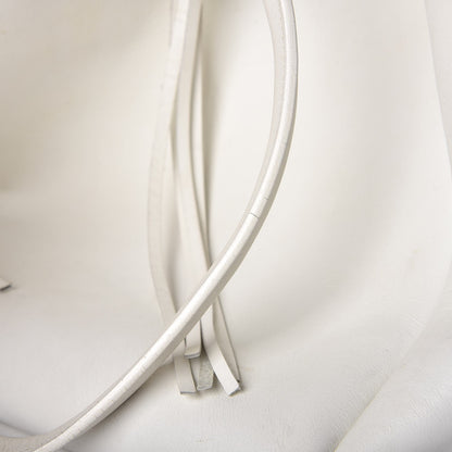 Lanvin Smooth Calfskin Medium Fringe Shopper Tote White 7 of 20