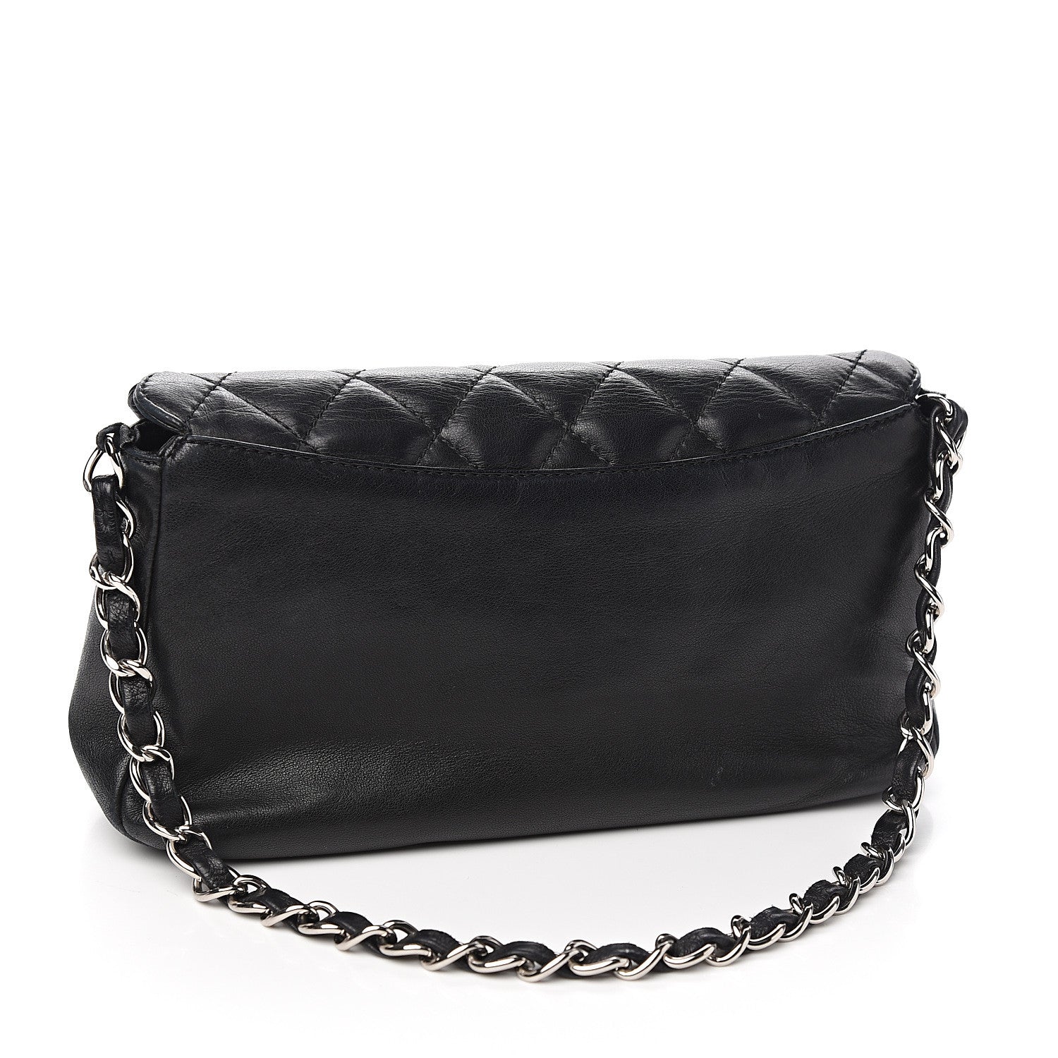 Chanel Lambskin Quilted Small Single Flap Black 2 of 10