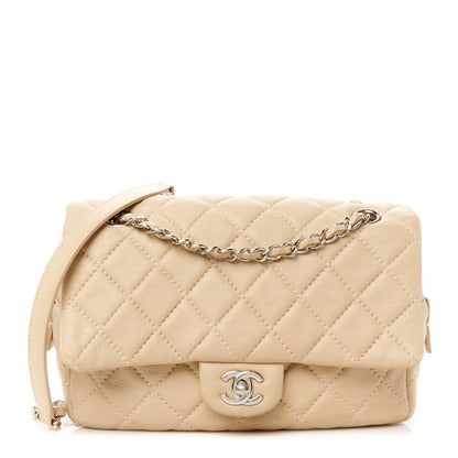 Chanel Deerskin Quilted Medium Easy Flap Beige 1 of 13