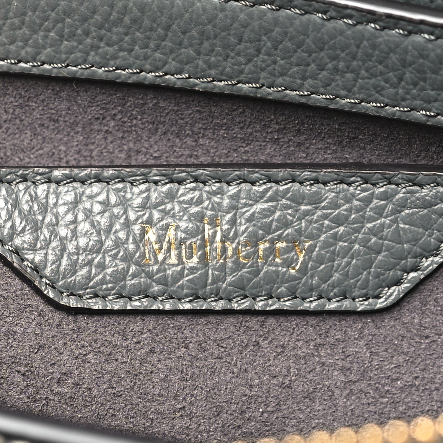 Mulberry Small Classic Grain Billie Crossbody Bag Charcoal 6 of 10