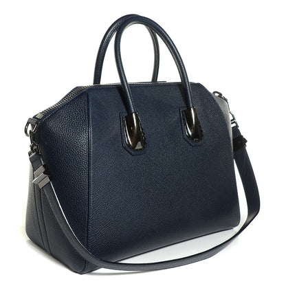 Givenchy Grained Calfskin Medium Animation Antigona Deep Blue 3 of 10
