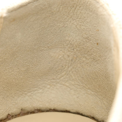 Chanel Linen CC Espadrilles 40 Beige Black 9 of 11