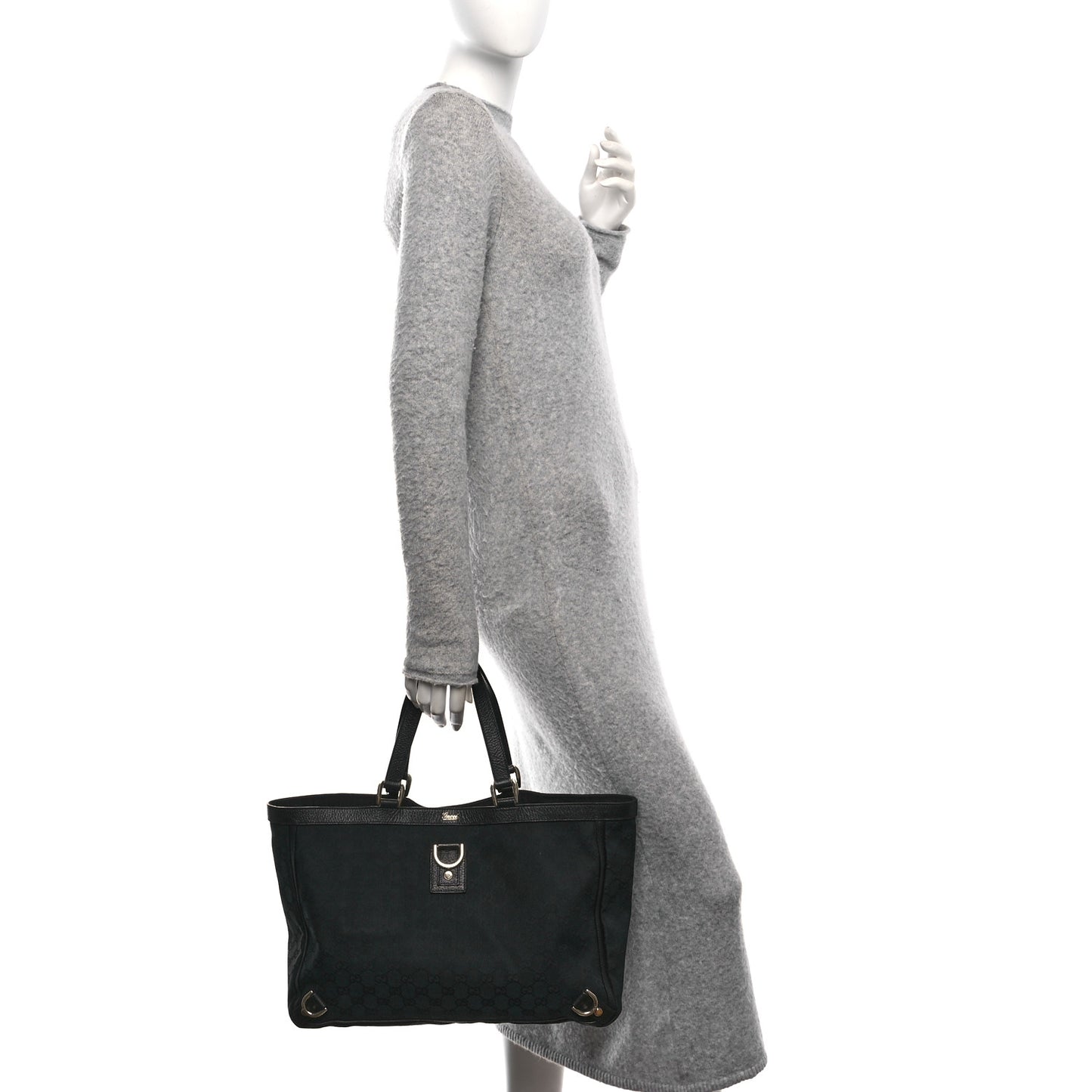 Monogram Large Abbey Tote Black